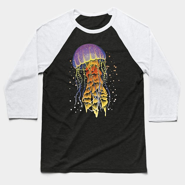 Jellyfish Vaporwave Baseball T-Shirt by Wagum Std